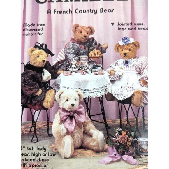 Gooseberry Hill Camille A French Country Bear Uncut Sewing Pattern Vintage 1989 - Picture 2 of 4